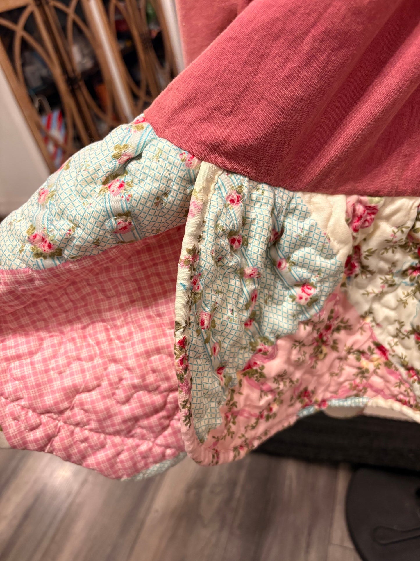 Betsy Upcycled Quilt Jumper One Size Fits Small to XL Oversized!