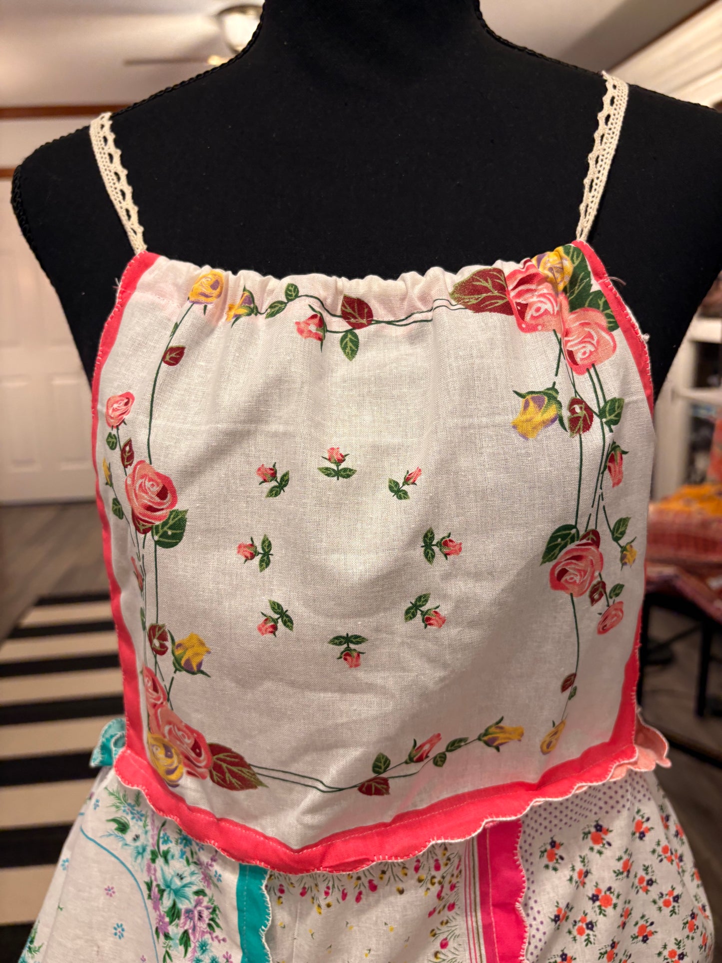 Gilly Upcycled Hankie Top One Size Fits a 4-8