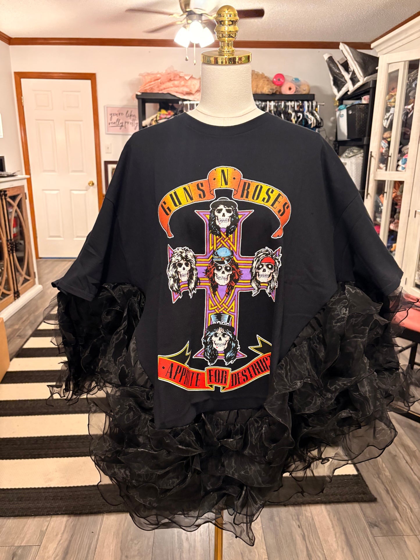 Appetite for Destruction Rock Angel Poncho One Size Fits up to 3X