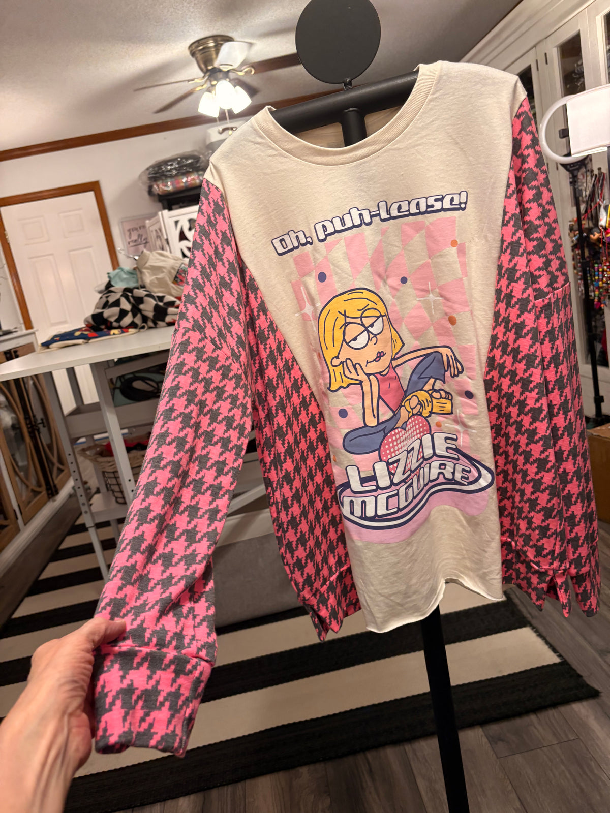 Oh, Pu Lease Glam Sweater Tee One Size Fits a Small to XL
