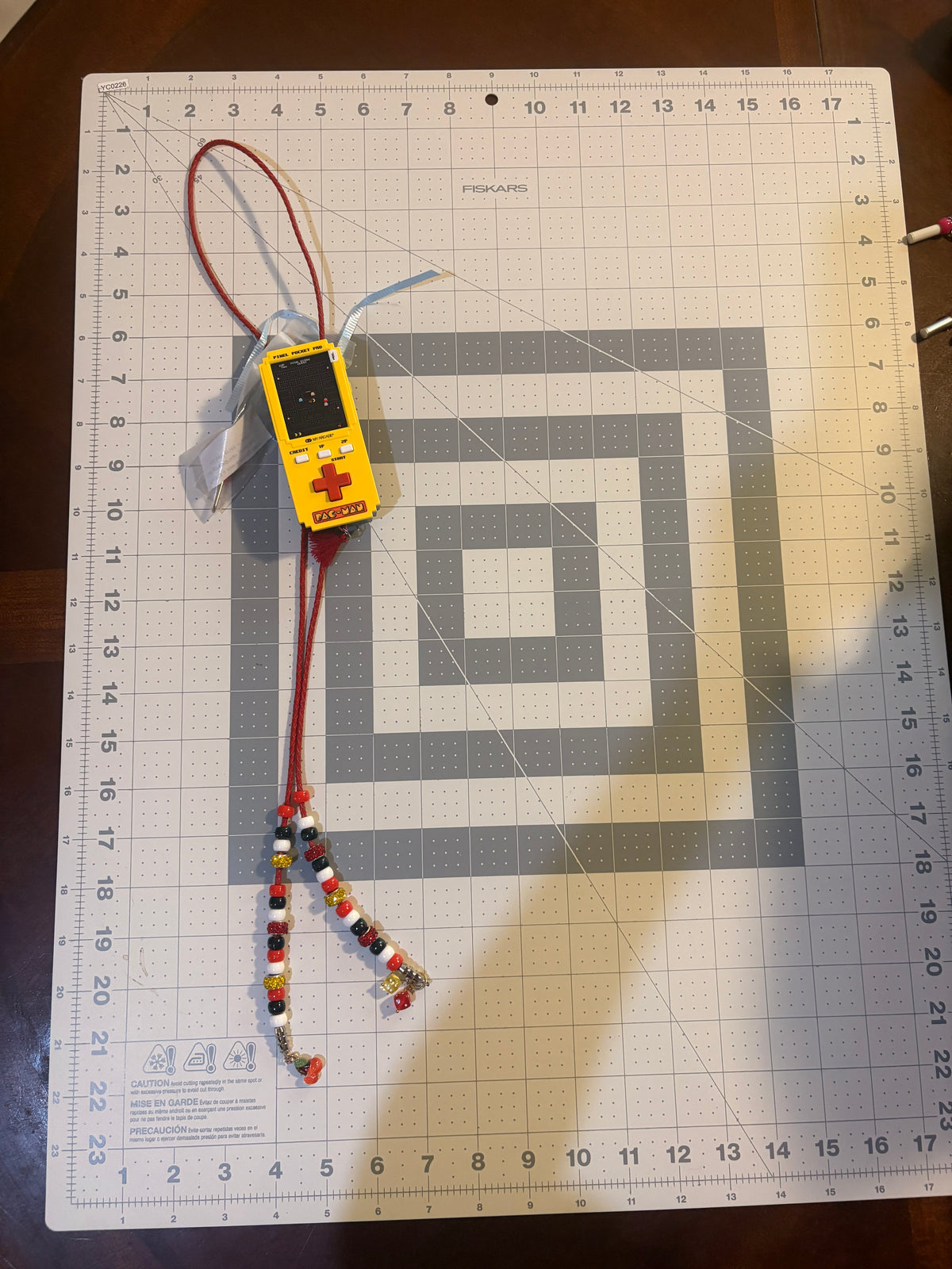 PAC Man Handmade Bolo Necklace