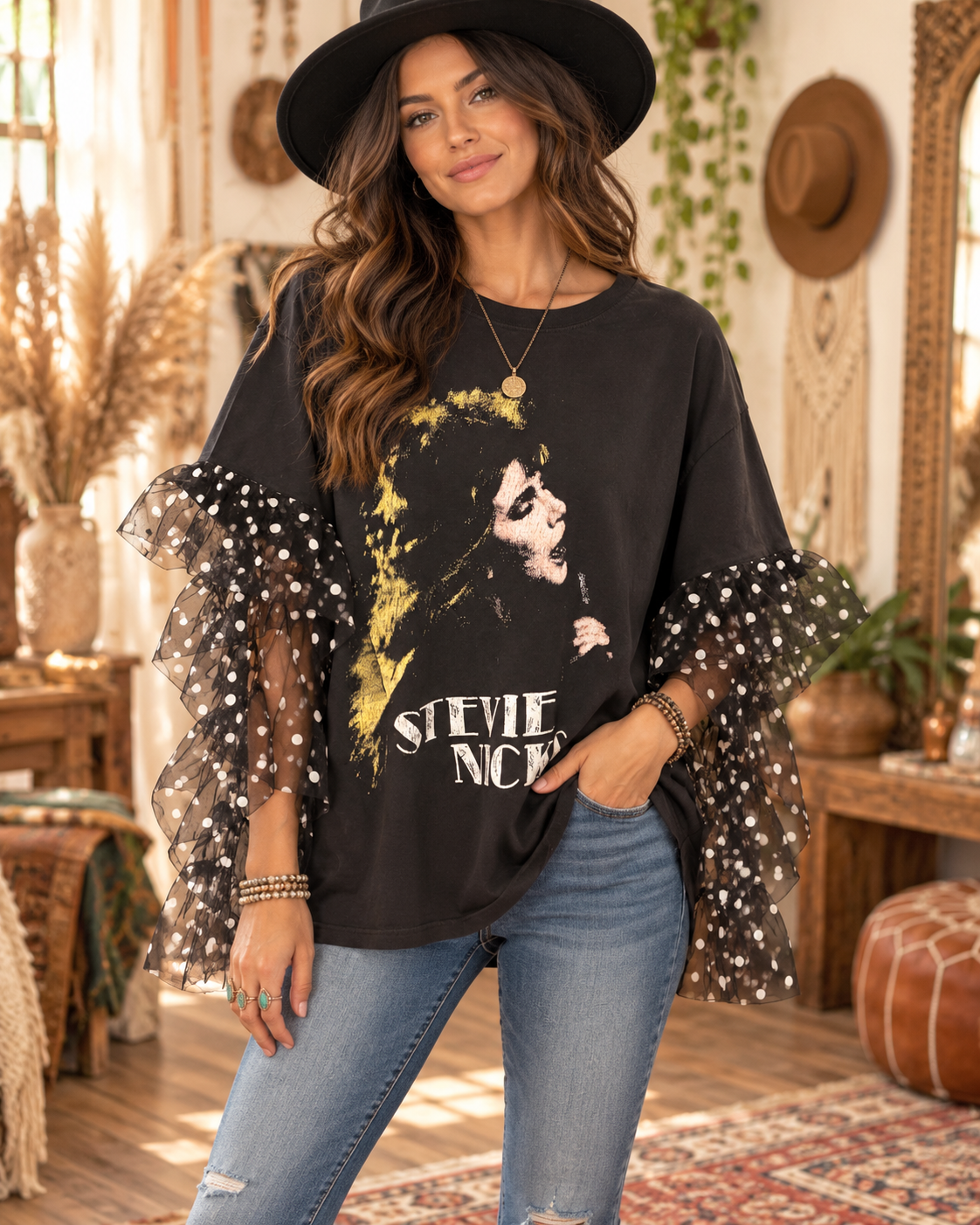 Gypsy That I Was Oversized Tee One Size Fits Small to 3X
