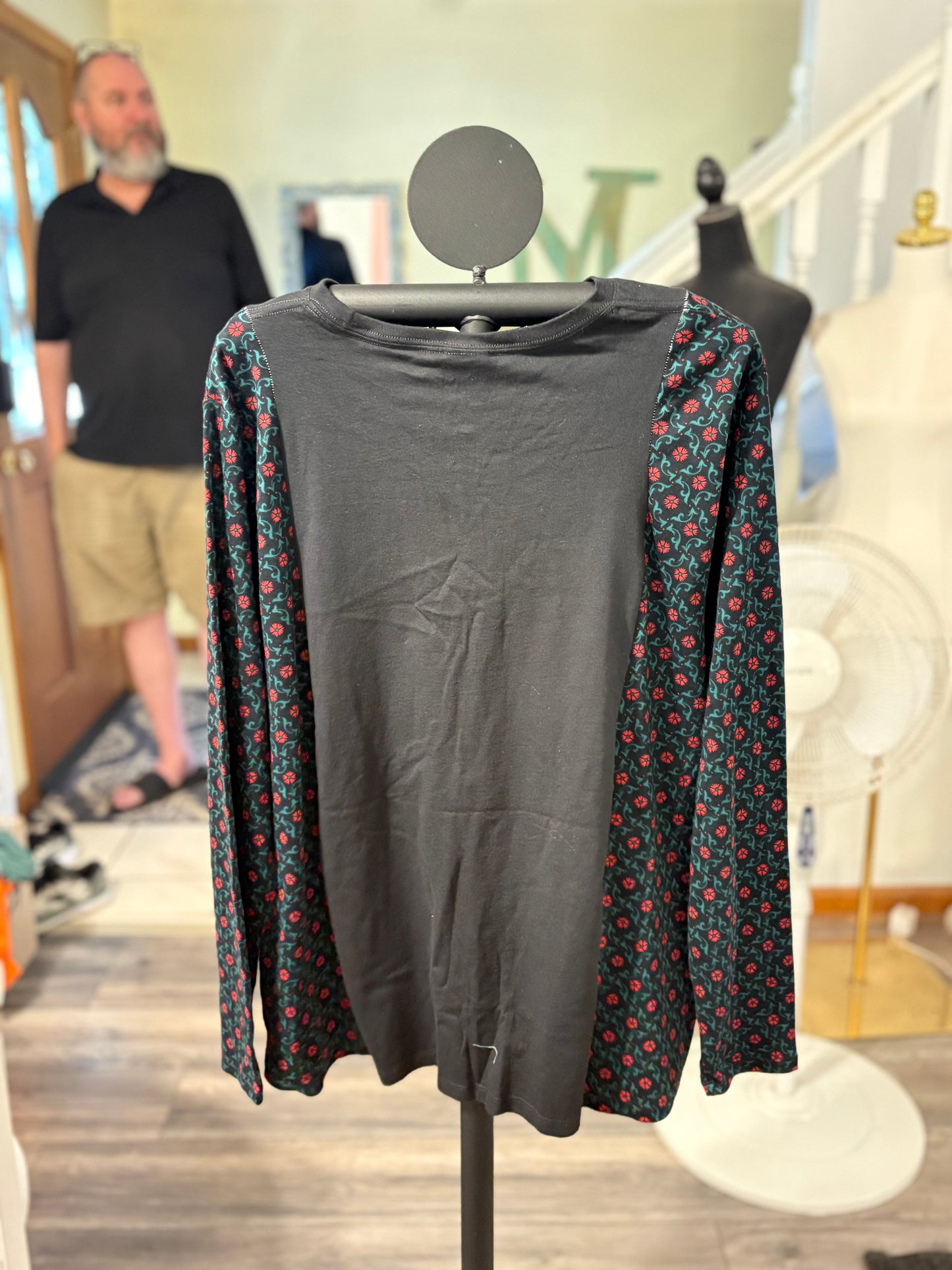 Gingerbread House Upcycled Tee Fits a Small to XL OVERSIZED