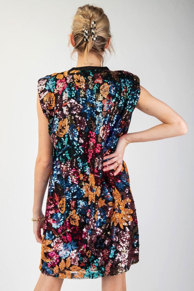 Sleeveless Sequin Dress