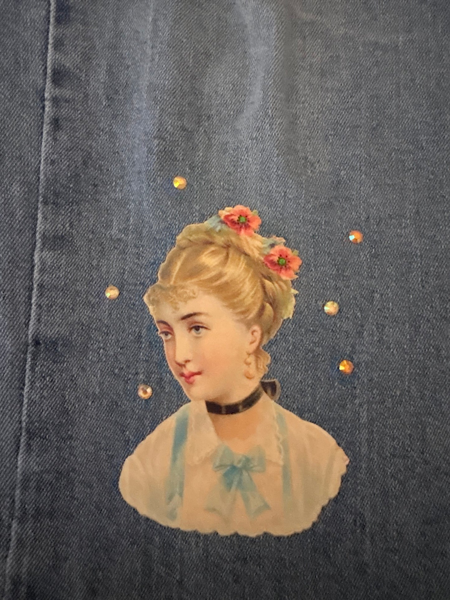 Lady of the Lake Lace “Junk” Jeans Size 14