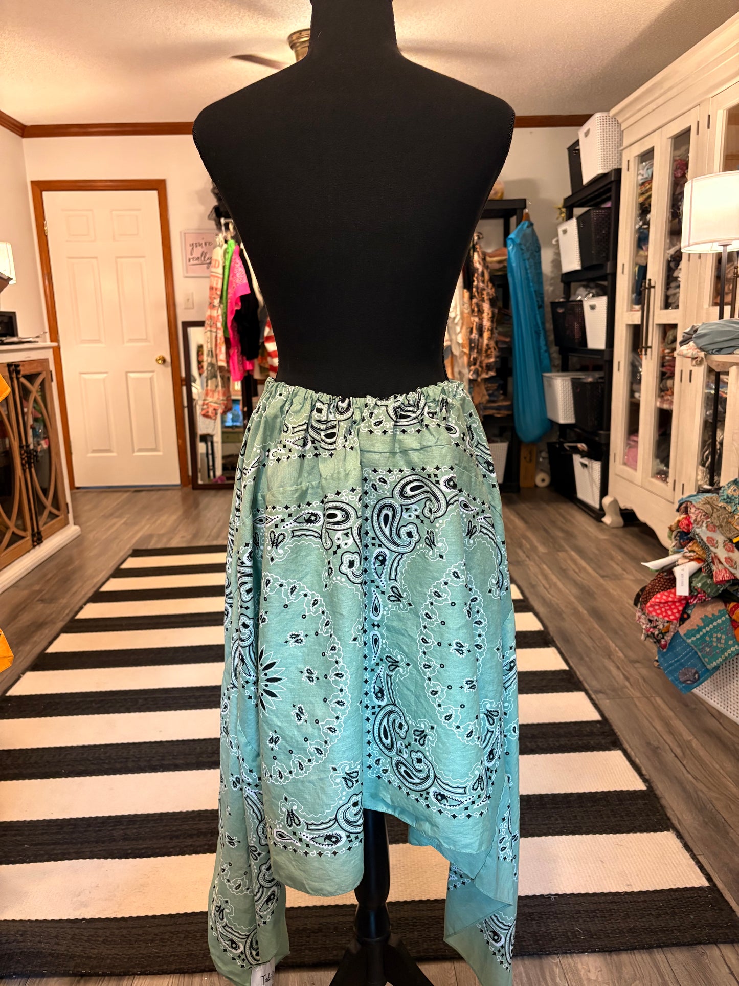 Sage Bandana Skirt Fits a Small to 3X