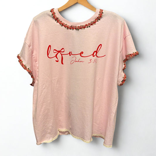 Loved Pretty Little Tee One Size Fits a Large to XL