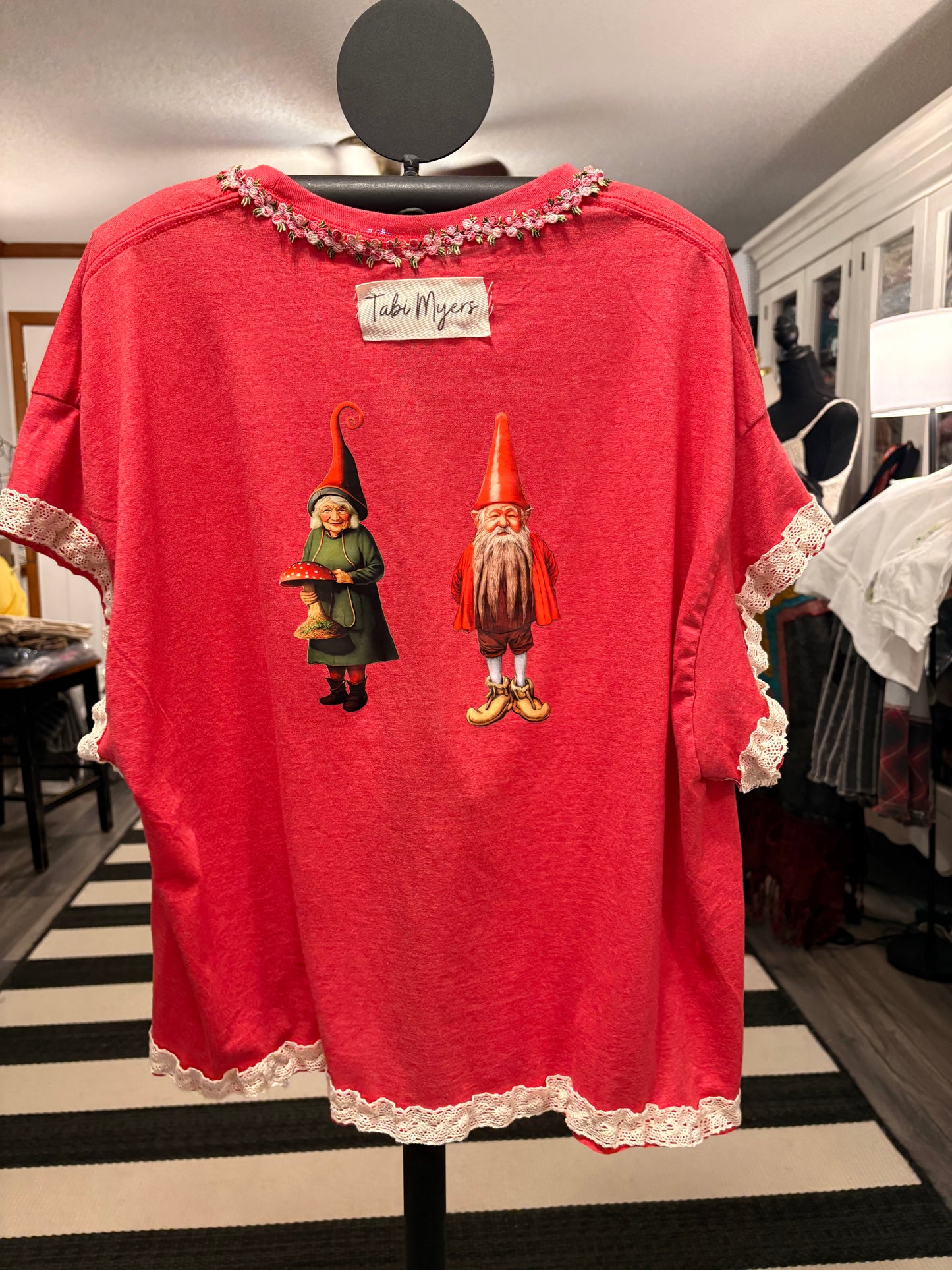 Dance of the Gnomes “Junk” Tee One Size Fits a Large to 2X Oversized