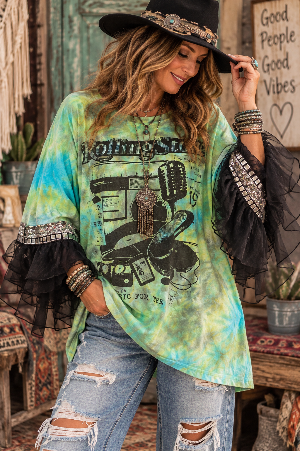 Music For The People Glam   Tee One Size fits a Small to XXL