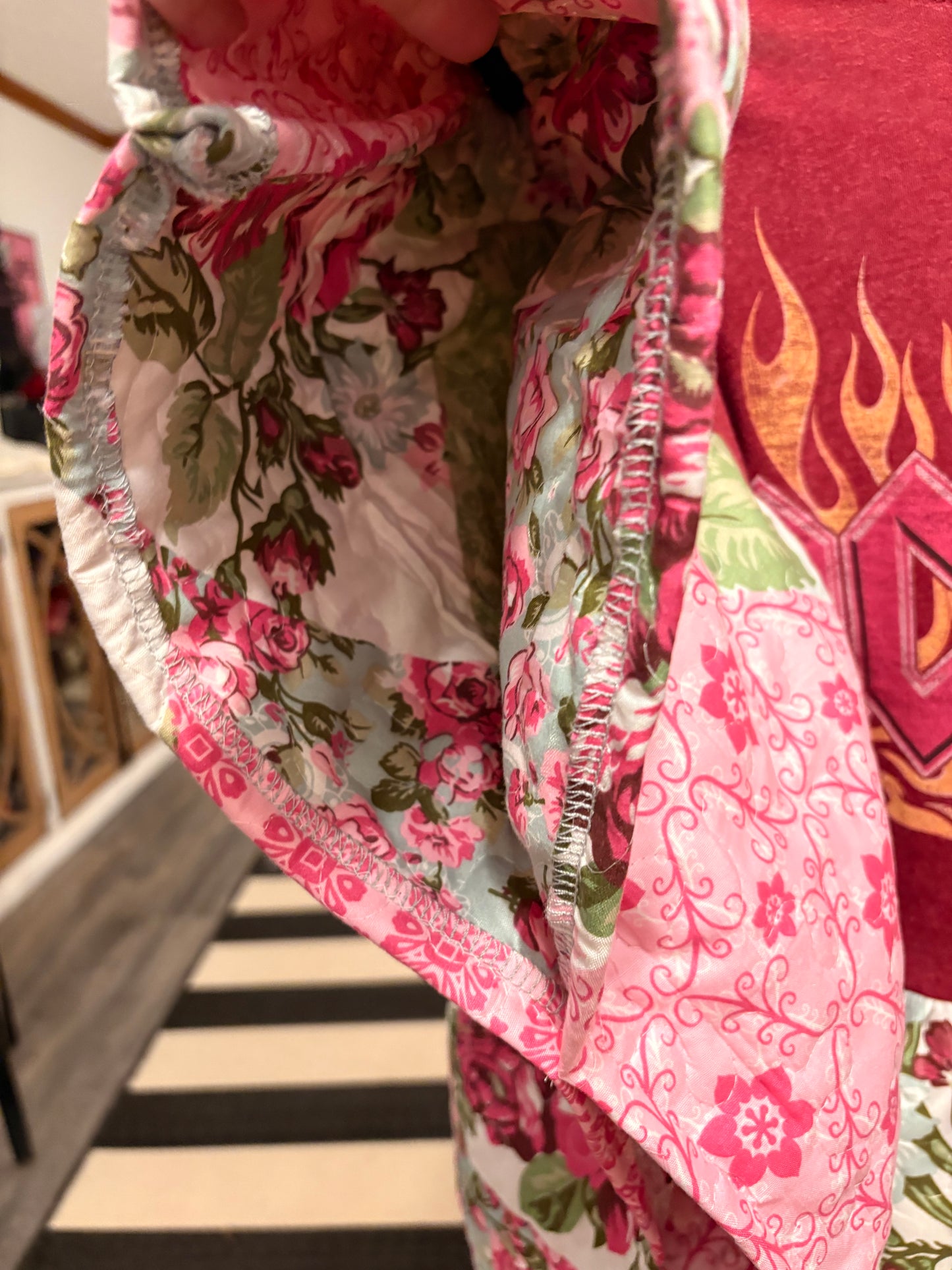 AC/DC Quilted Rock Angel Poncho One Size Fits an XS to Large (0-10) Oversized