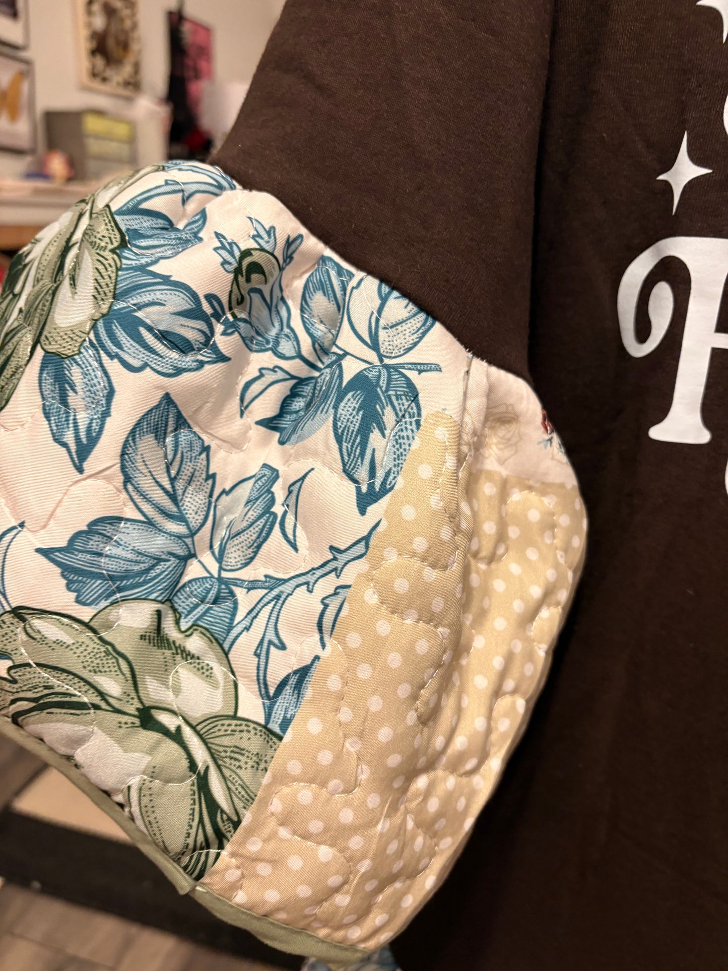 Hard Fought Hallelujah Upcycled Quilt Jumper One Size Fits Small to XL (6-14) Oversized!