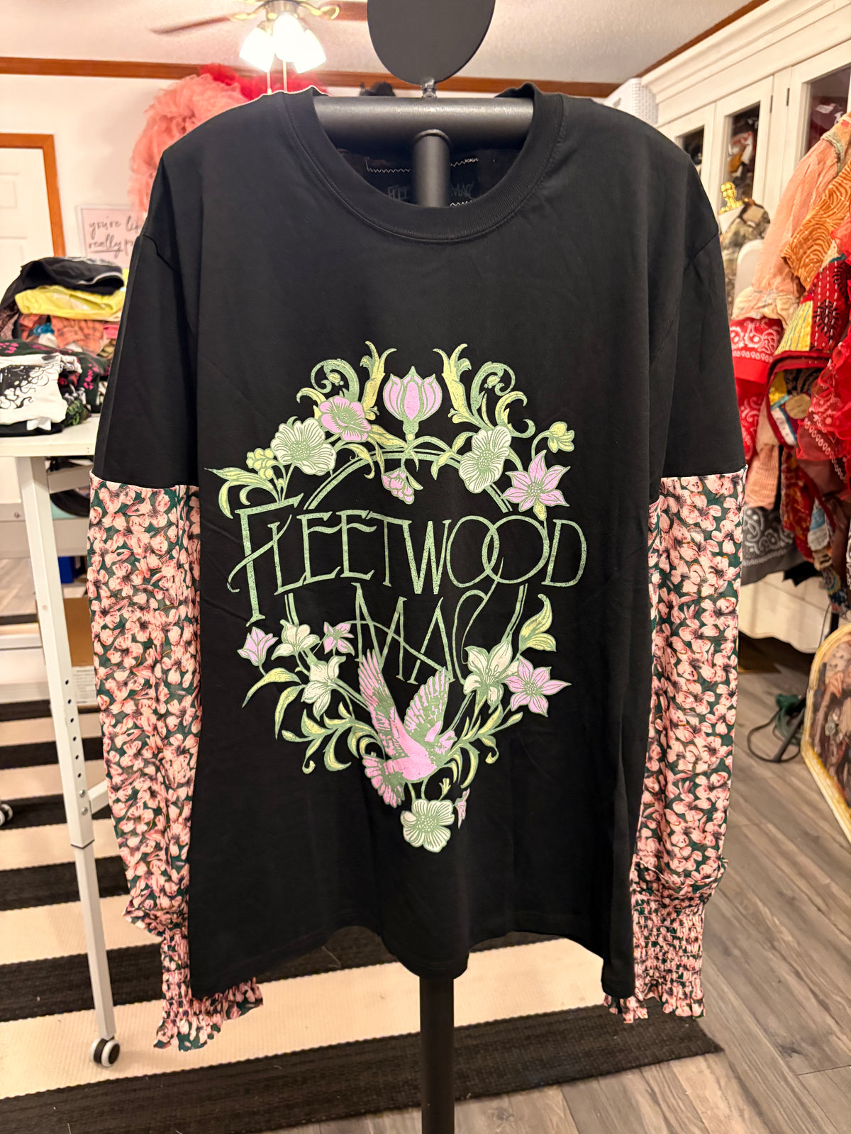 The Mac Glam Sleeve Tee One Size Fits a Small to Large