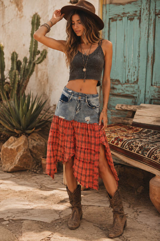 Kayla Denim Skirt Fits a Size 10/12