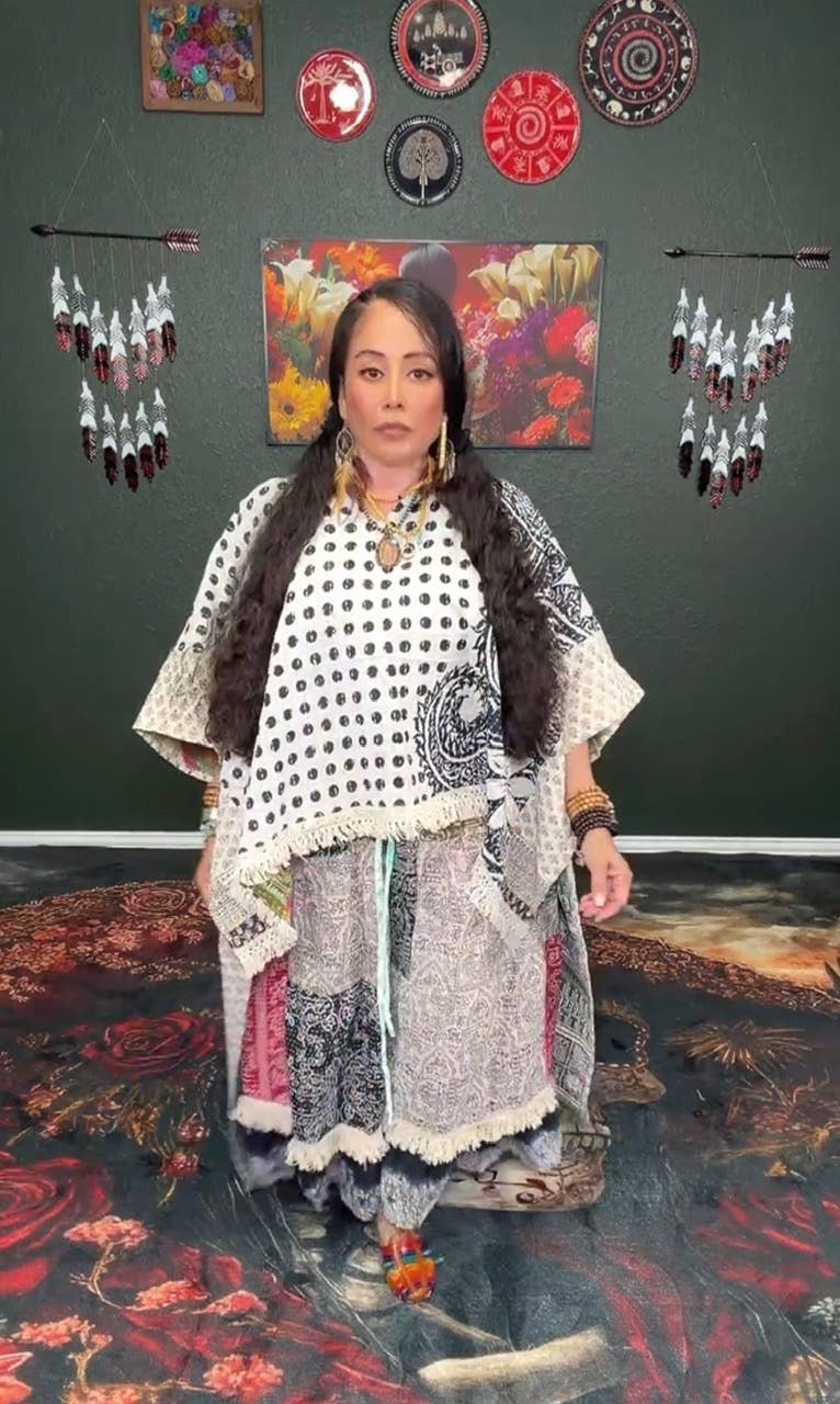 La Isla Bonita Reversible Kantha Top 1000-22