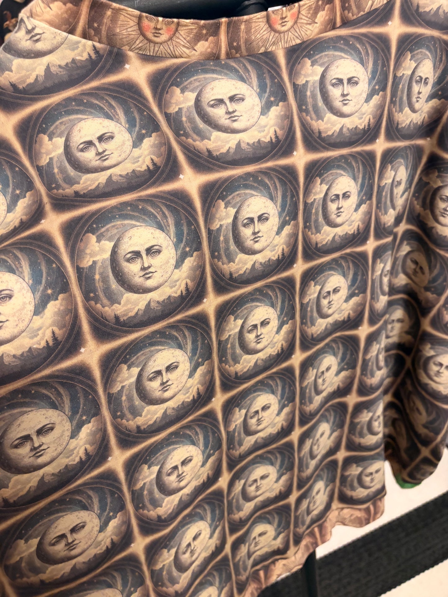 Moon and Stars Handmade Tabi ART Tee One Size Fits a Small to XXL