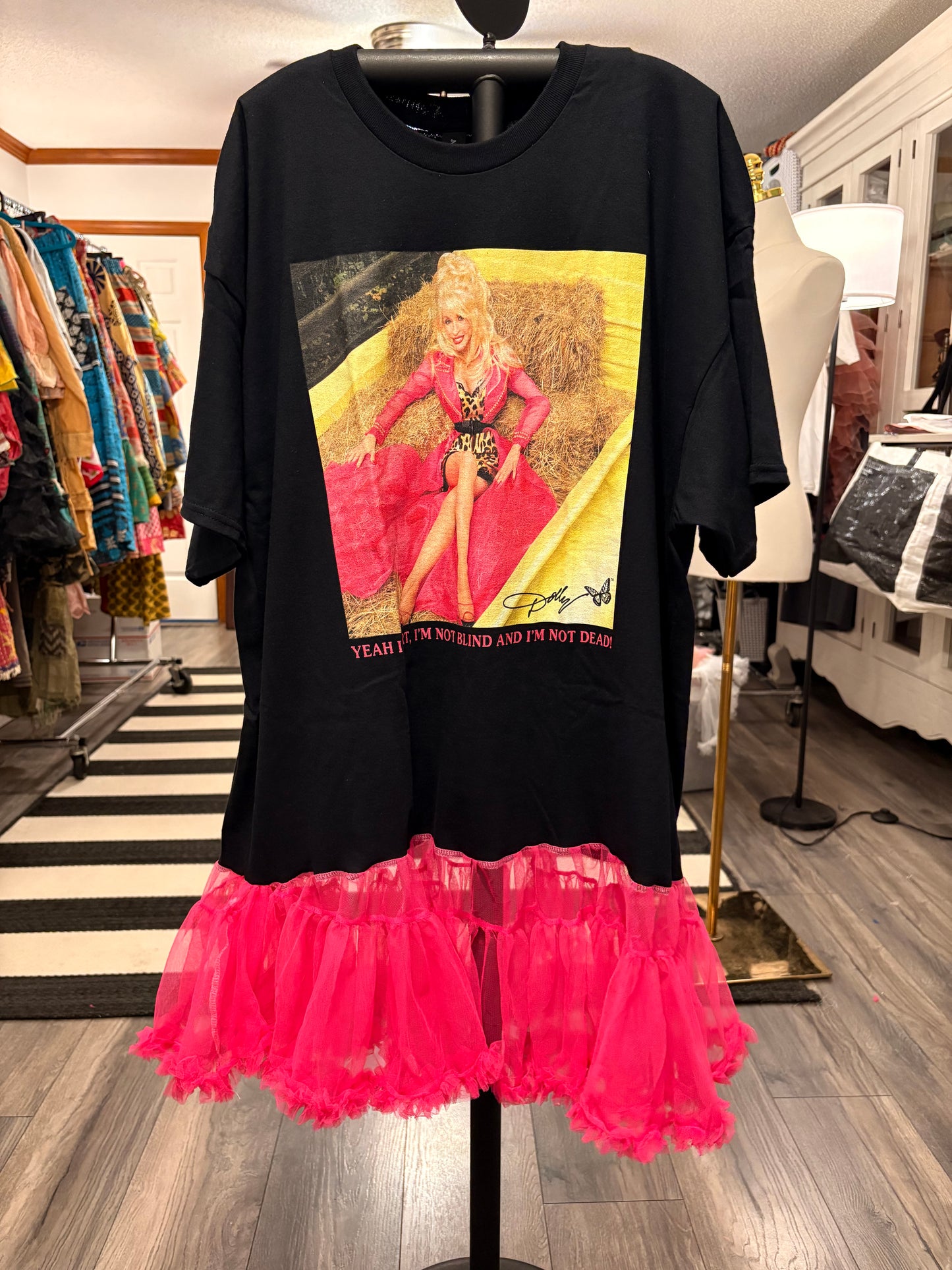 The Flirt Rockstar Ruffle Dress/Top One Size Fits a Small to XXL