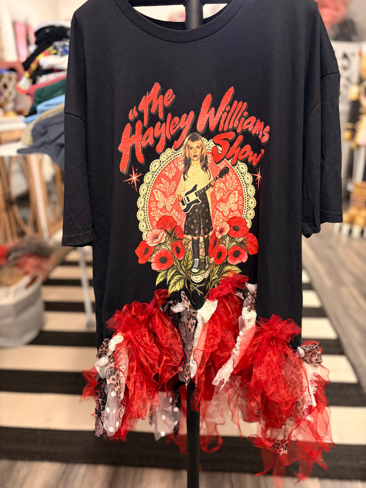 Ms. Williams Fringe Hi/Lo Tee One Size Fits Small to 2X
