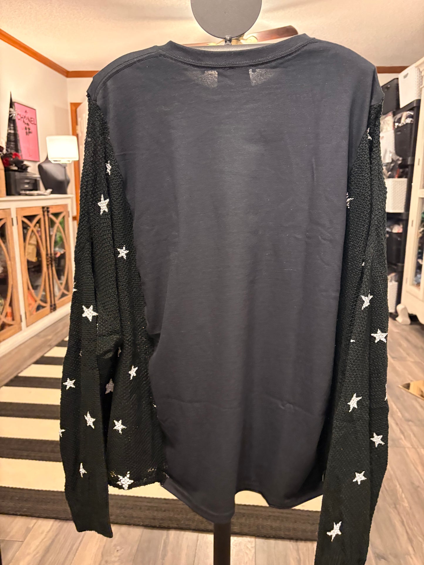 Oh Holy Night Star Sweater Tee One Size Fits a Large to 3X Oversized