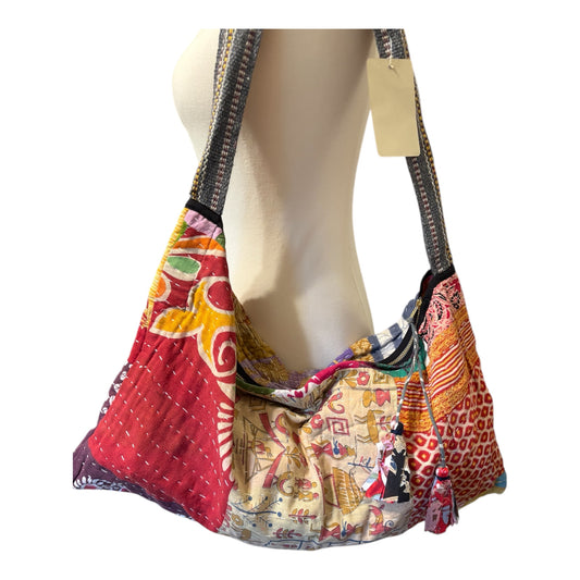 Angelica Kantha Hobo Bag