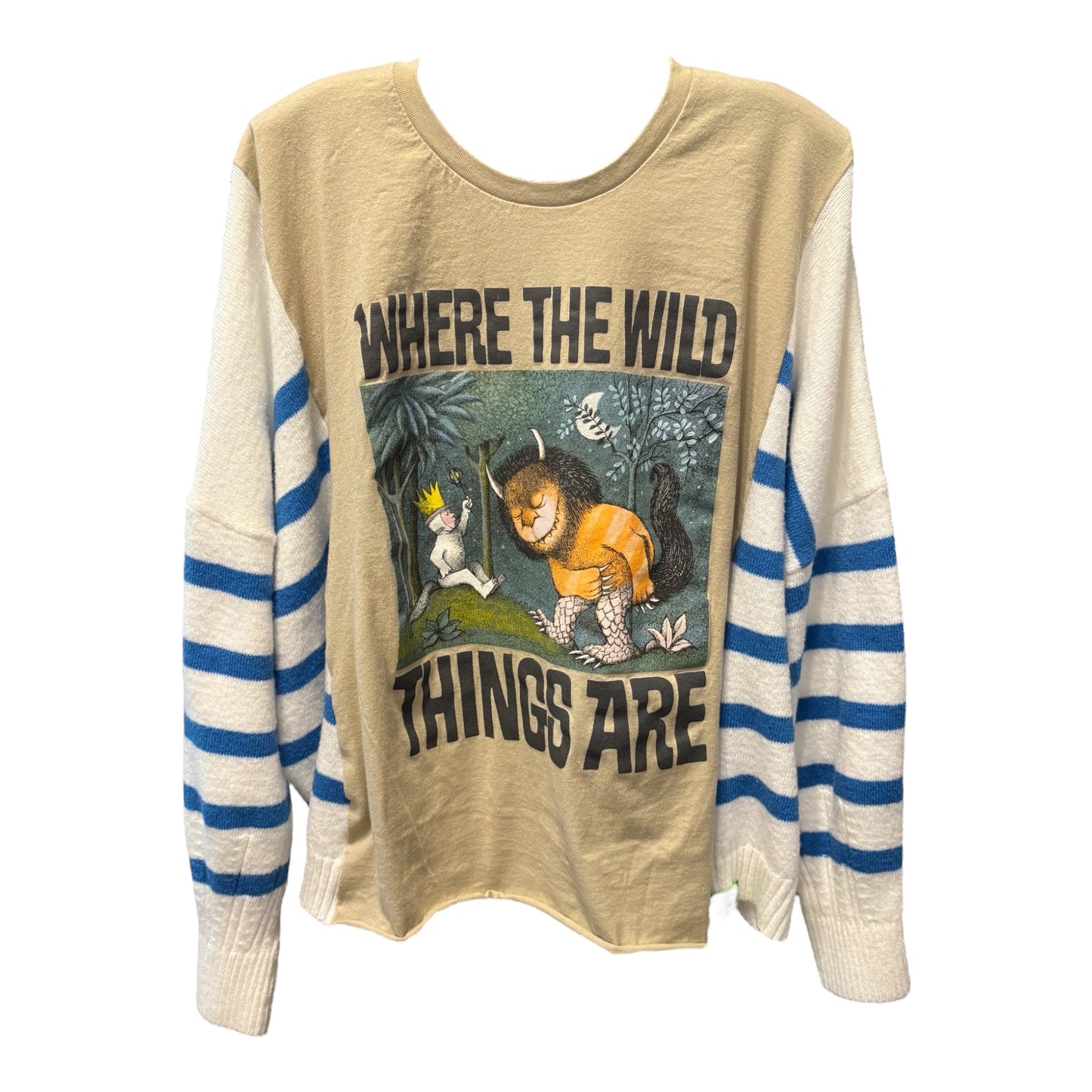 Wild Things Upcycled Drop-Sleeve Sweater One Size Fits a Small to XXL