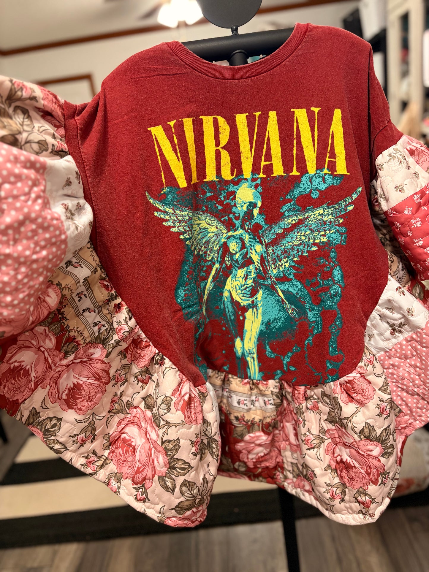 Nirvana Quilted Rock Angel Poncho One Size Fits a Large to 4X (12-24) SUPER Oversized