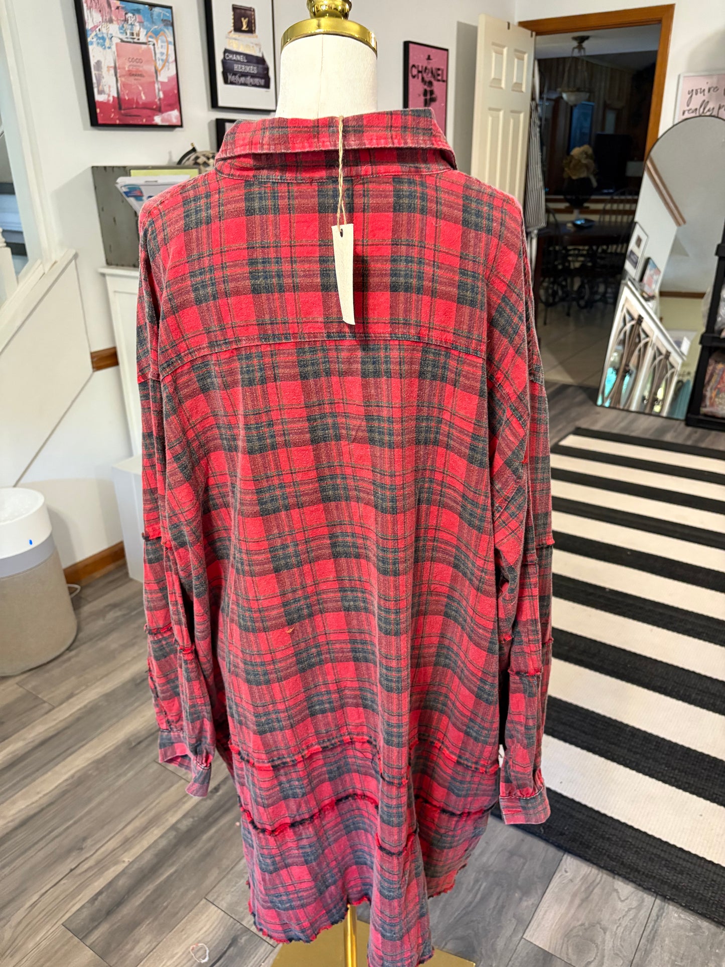 Best Flannel Ever Candied Apple Plus Size