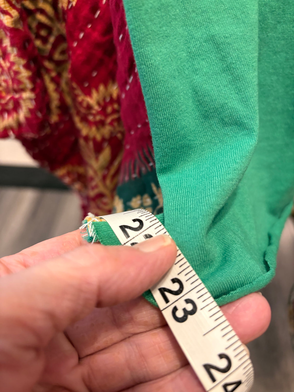Santa’s Coming! Vintage Kantha Poncho One Size Fits a Small to XL Short