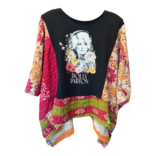 Dolly Upcycled Vintage Kantha Top Fits a Small to XL
