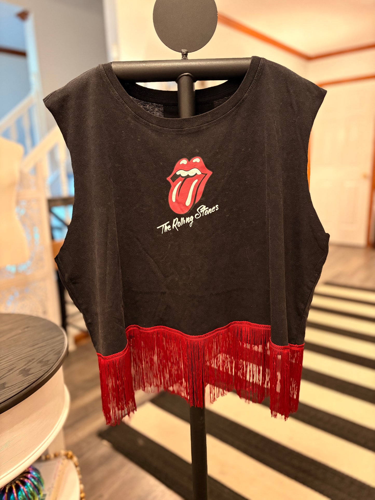 Stones Fringe Tee One Size Fits Small to Large