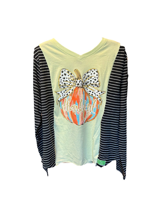 Thankful Upcycled Drop-Sleeve Tee One Size Fits a Small to Large