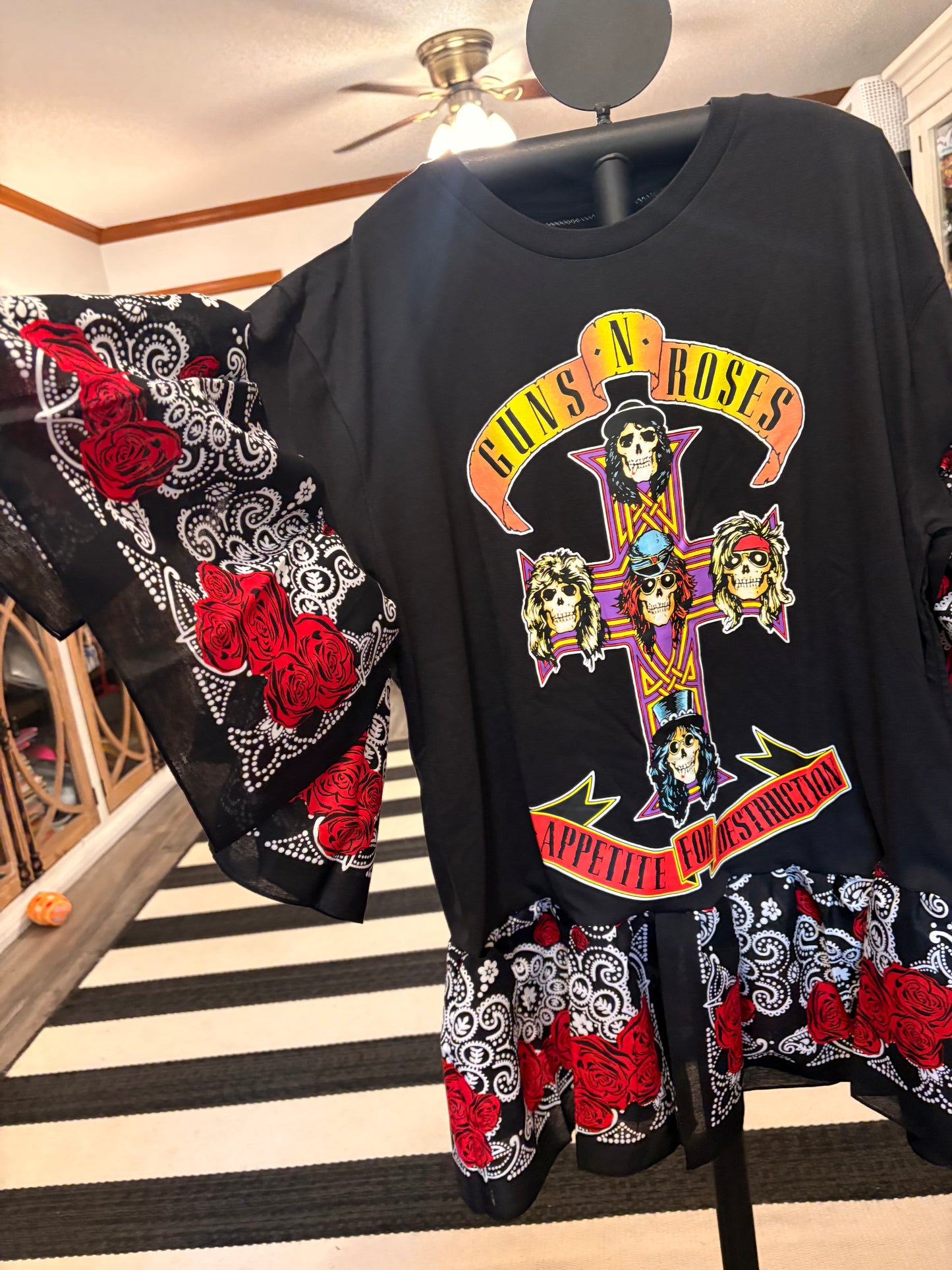 Appetite Bandana Baby Doll Tee Fits a Small to XL