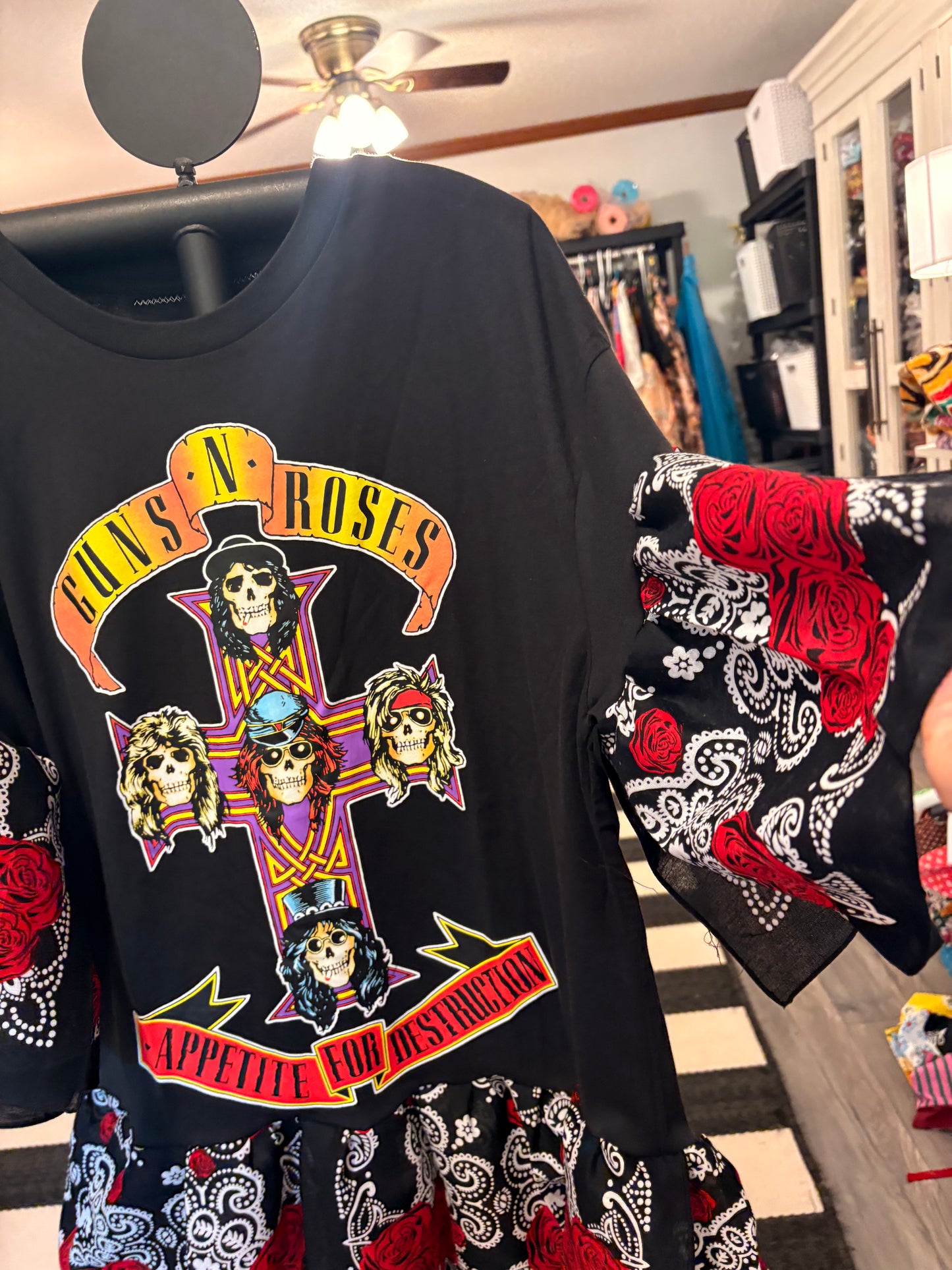 Appetite Bandana Baby Doll Tee Fits a Small to XL