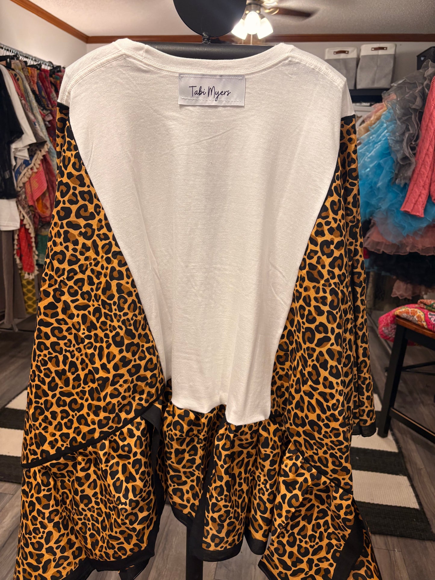 The Queen Bandana Ruffle Top One Size Fits a Small to 3X