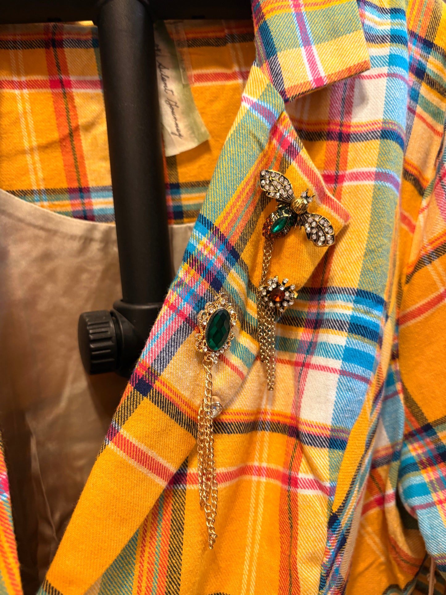 Dulce Plaid Peplum Jacket by Aratta