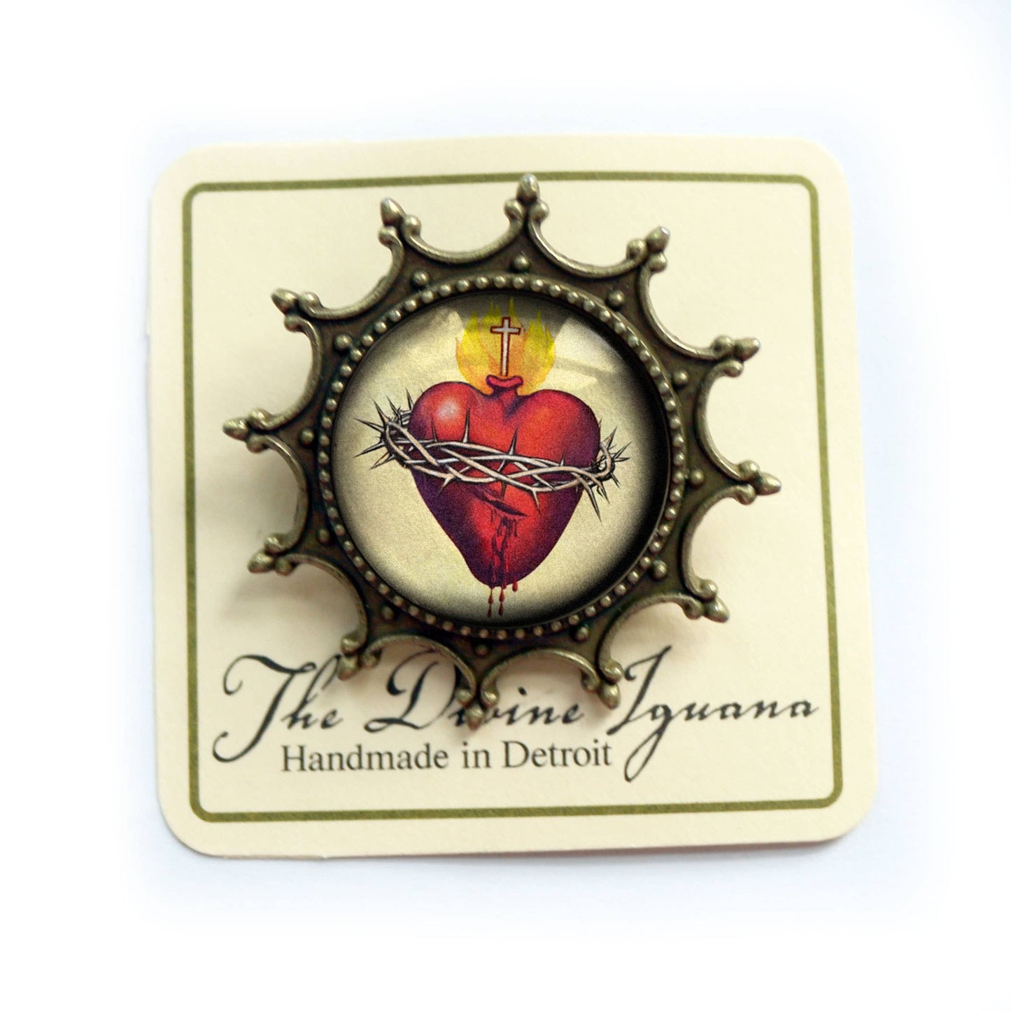 Sacred Heart of Jesus Brooch