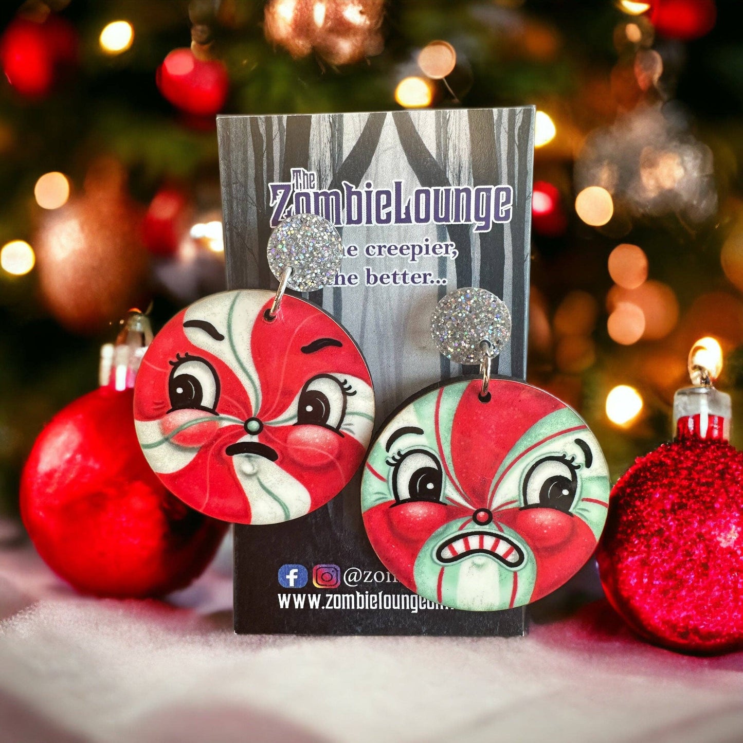 Johanna Parker Design Merry Mints Earrings: Merry