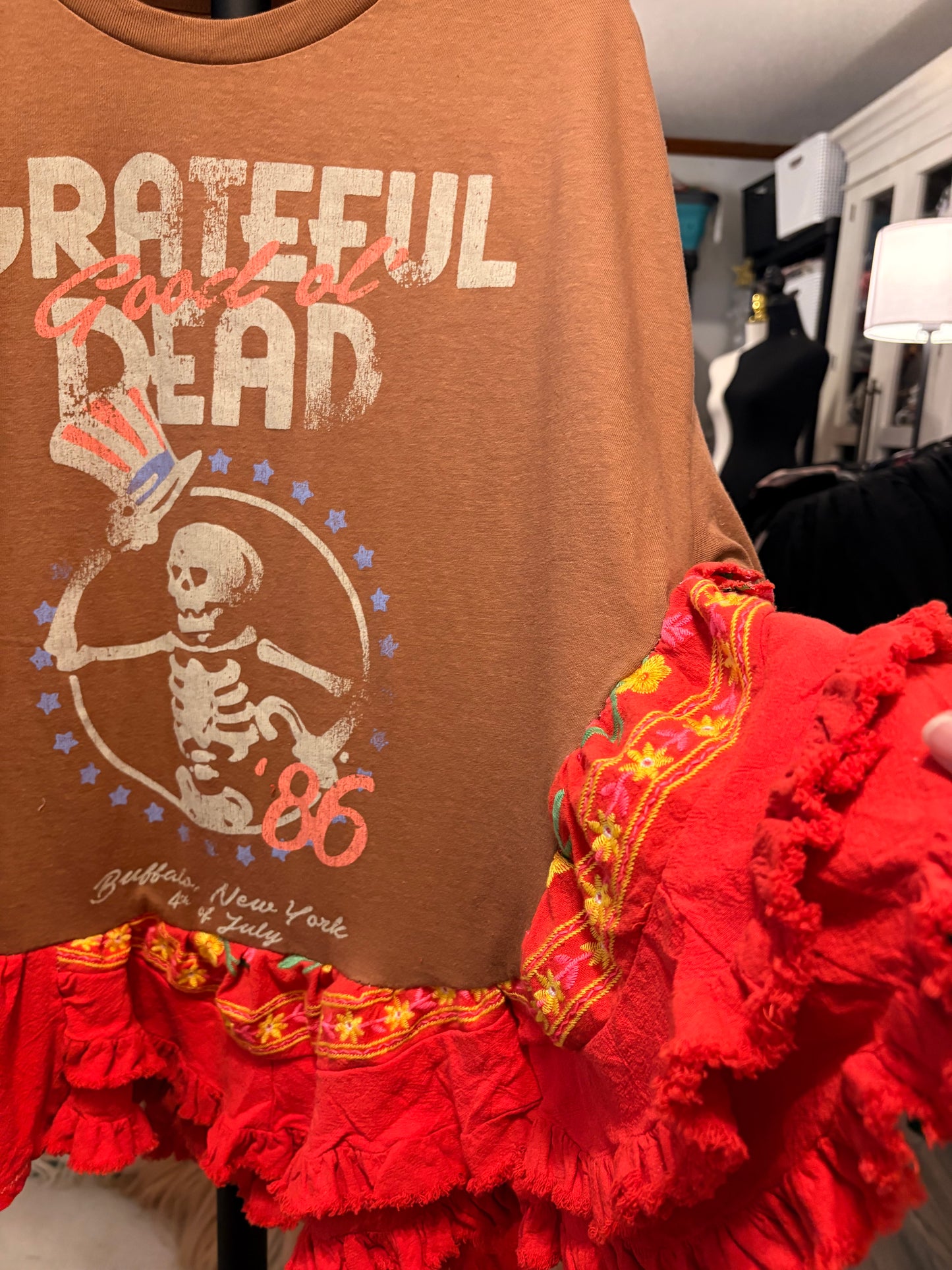 Grateful Dead Rock Angel Tee One Size Fits a Small to XXL Oversized