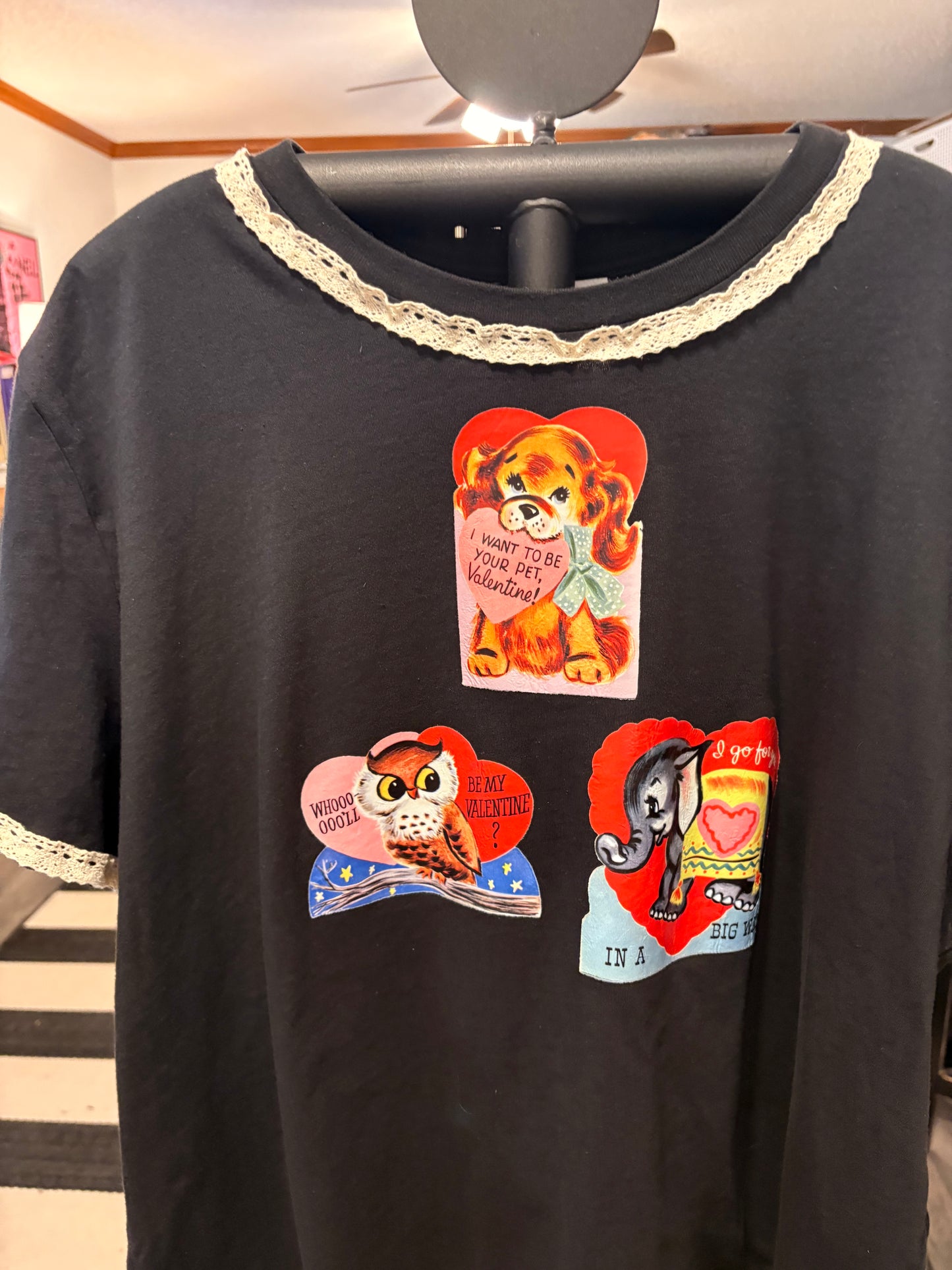 Retro Valentine “Junk” Tee One Size Fits a Large to 2X