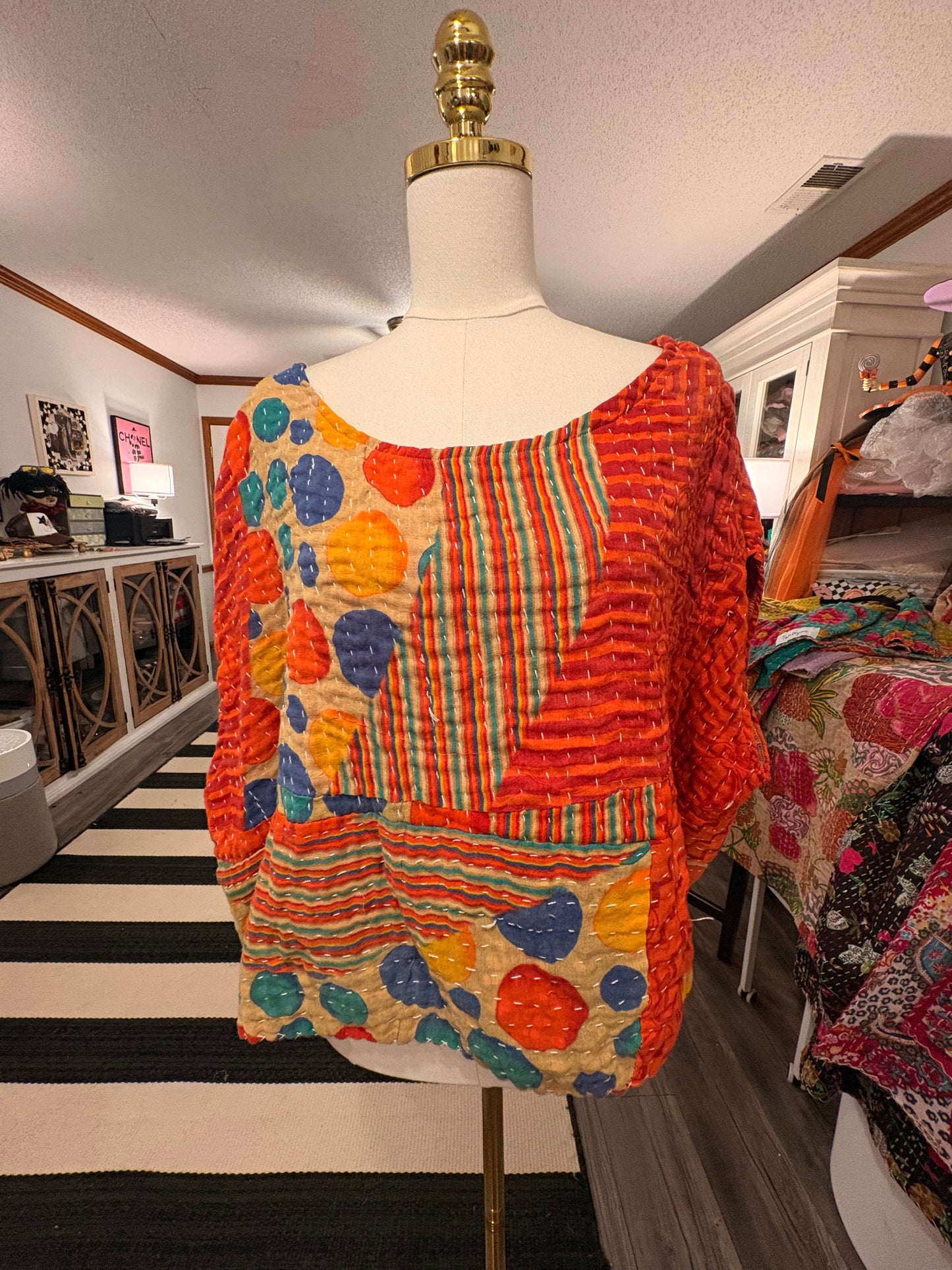 Bubbles Kantha Top One Size Fits a Small to XXL