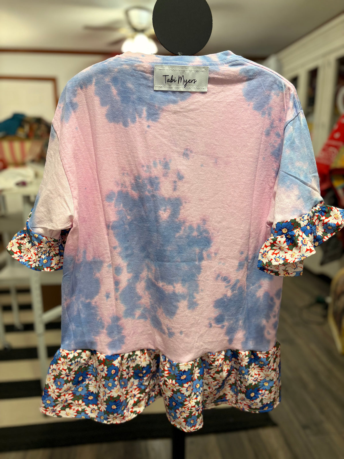 Smoking In The Boys Room Glam Upcycled Tee One Size Fits a Small to Large
