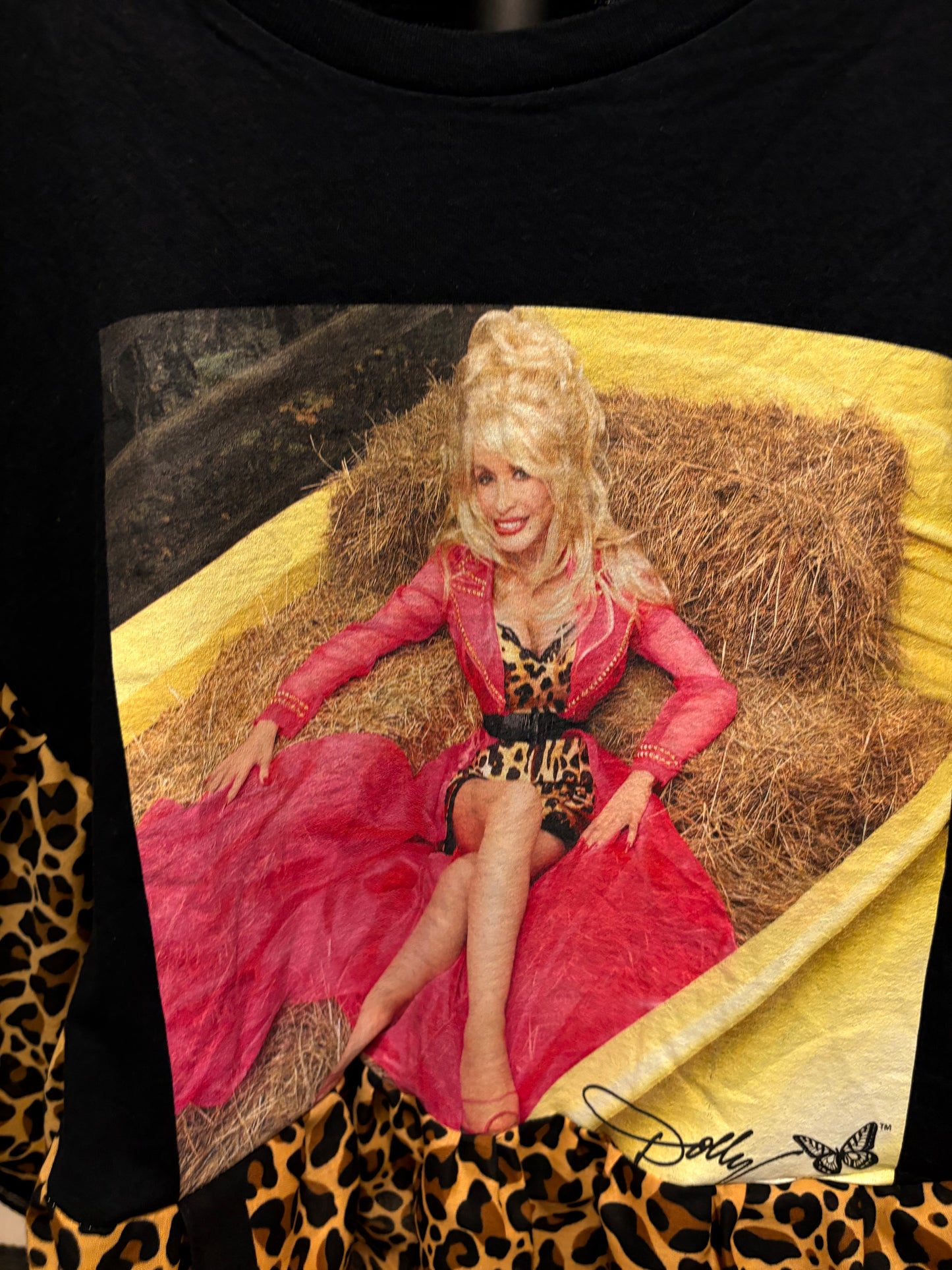 The Flirt Cheetah Bandana Ruffled Poncho One Size Fits a Small to 2X