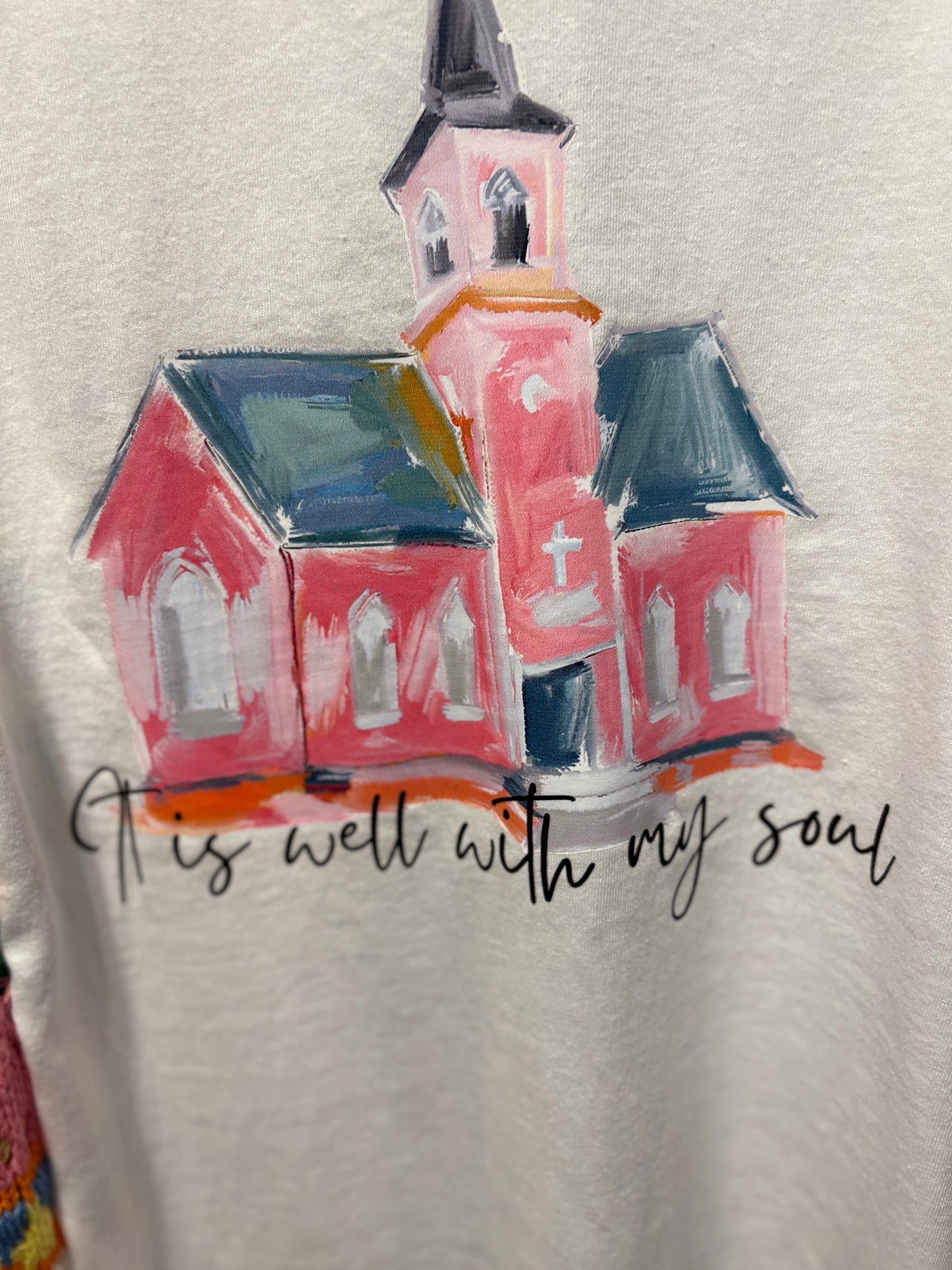 It Is Well Upcycled Drop Sleeve Sweater One Size Fits a Small to XXL