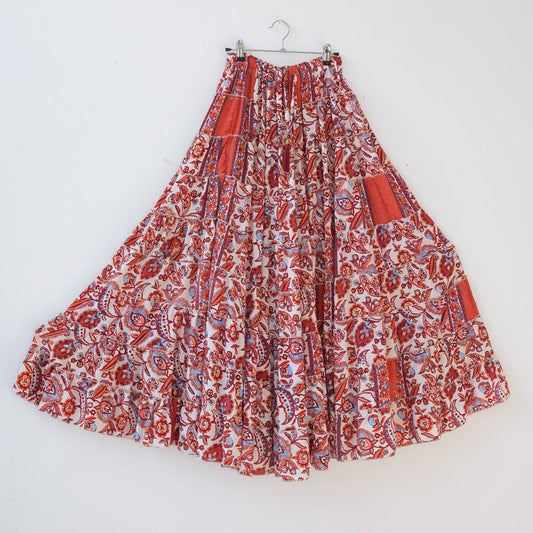 Flowy Fairycore Tiered Long Boho Skirts