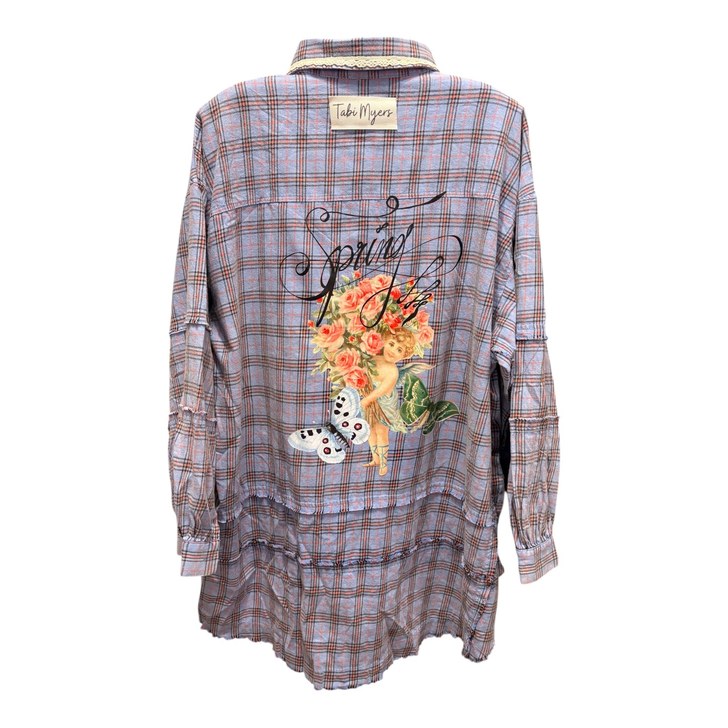 Spring Fever “Junk” Flannel Very Long Length One Size Fits a Large/XL 12-16