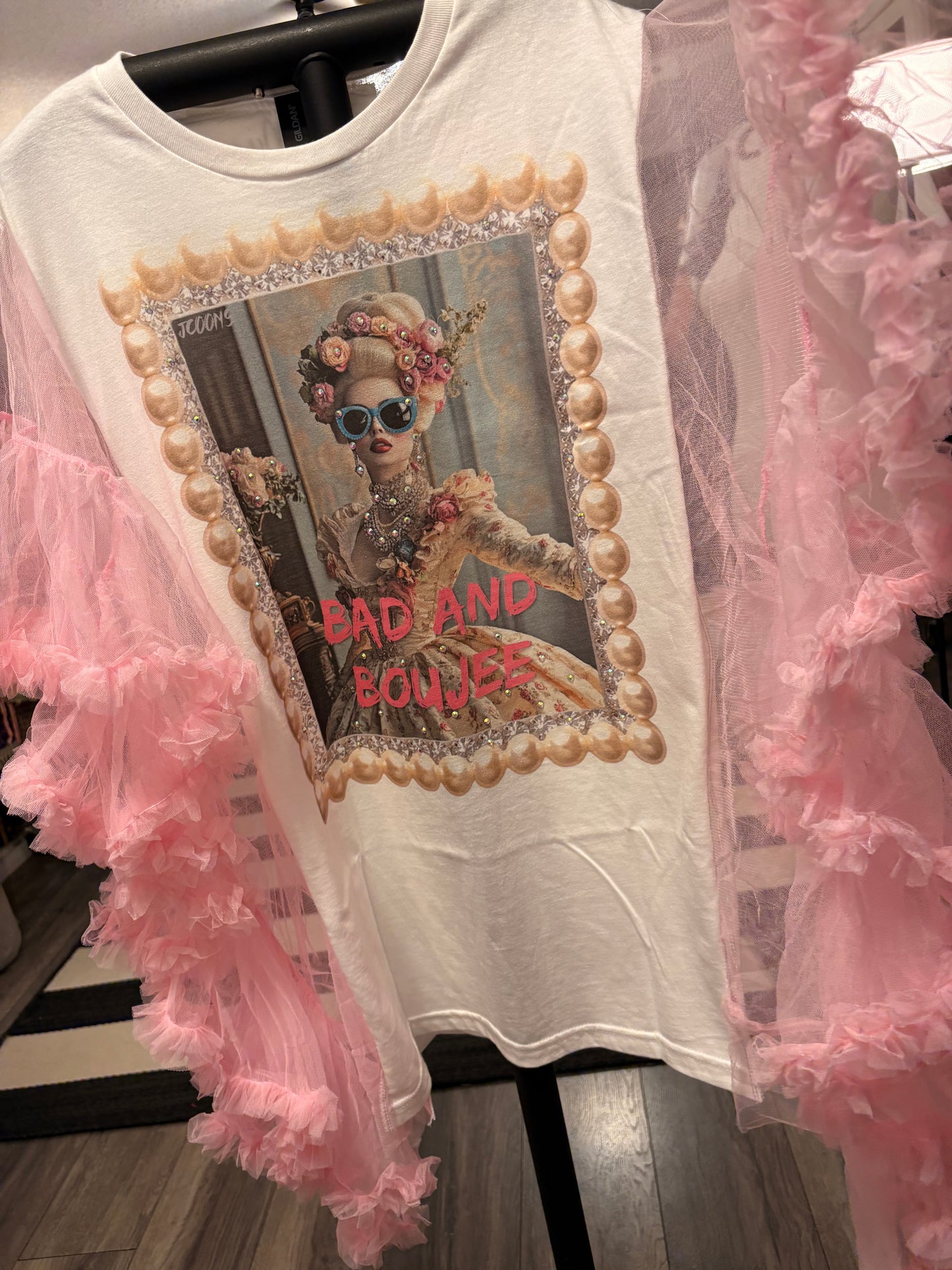 Bad and Bougie Rockstar Ruffle Top One Size Fits a Small to 2x