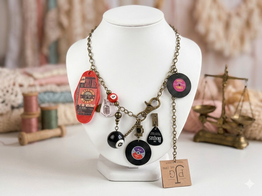 I Love Rock N Roll Charm'd Necklace