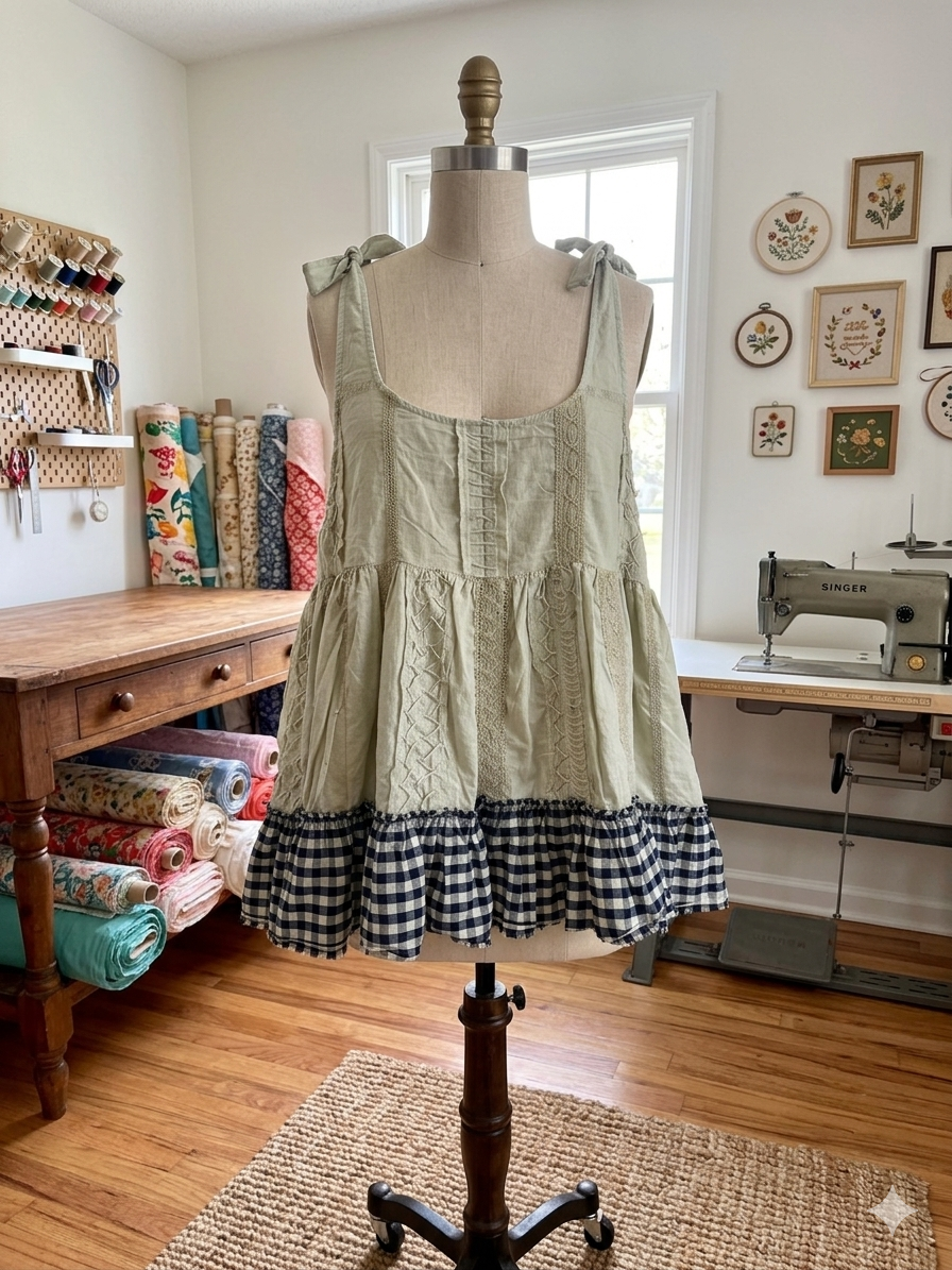 Prairie Princess Tie Top One Size Fits Most S-3X Oversized