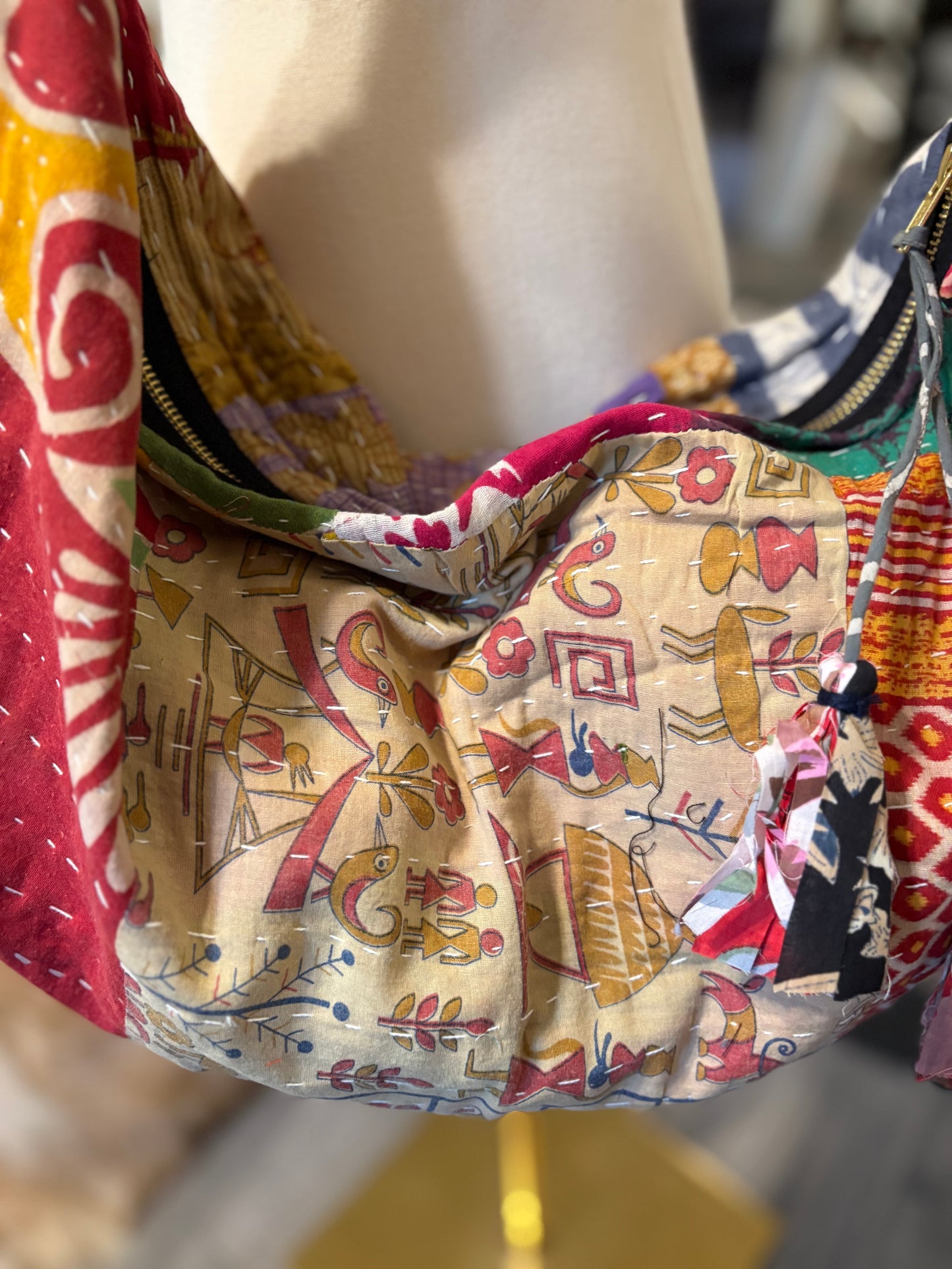 Angelica Kantha Hobo Bag