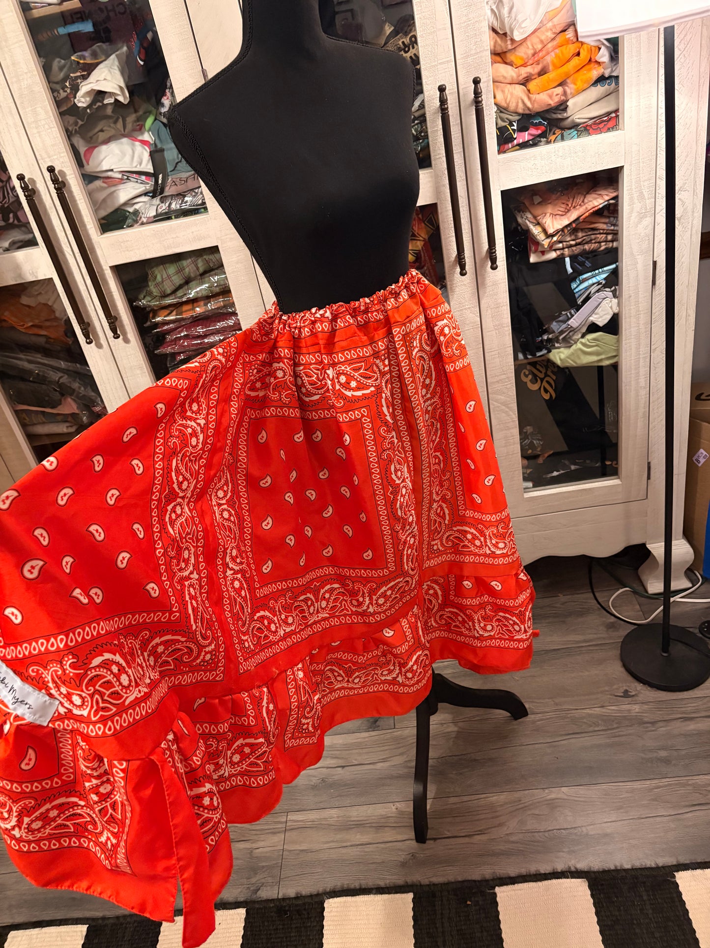 Pumpkin Bandana Skirt Fits a Small to 3X