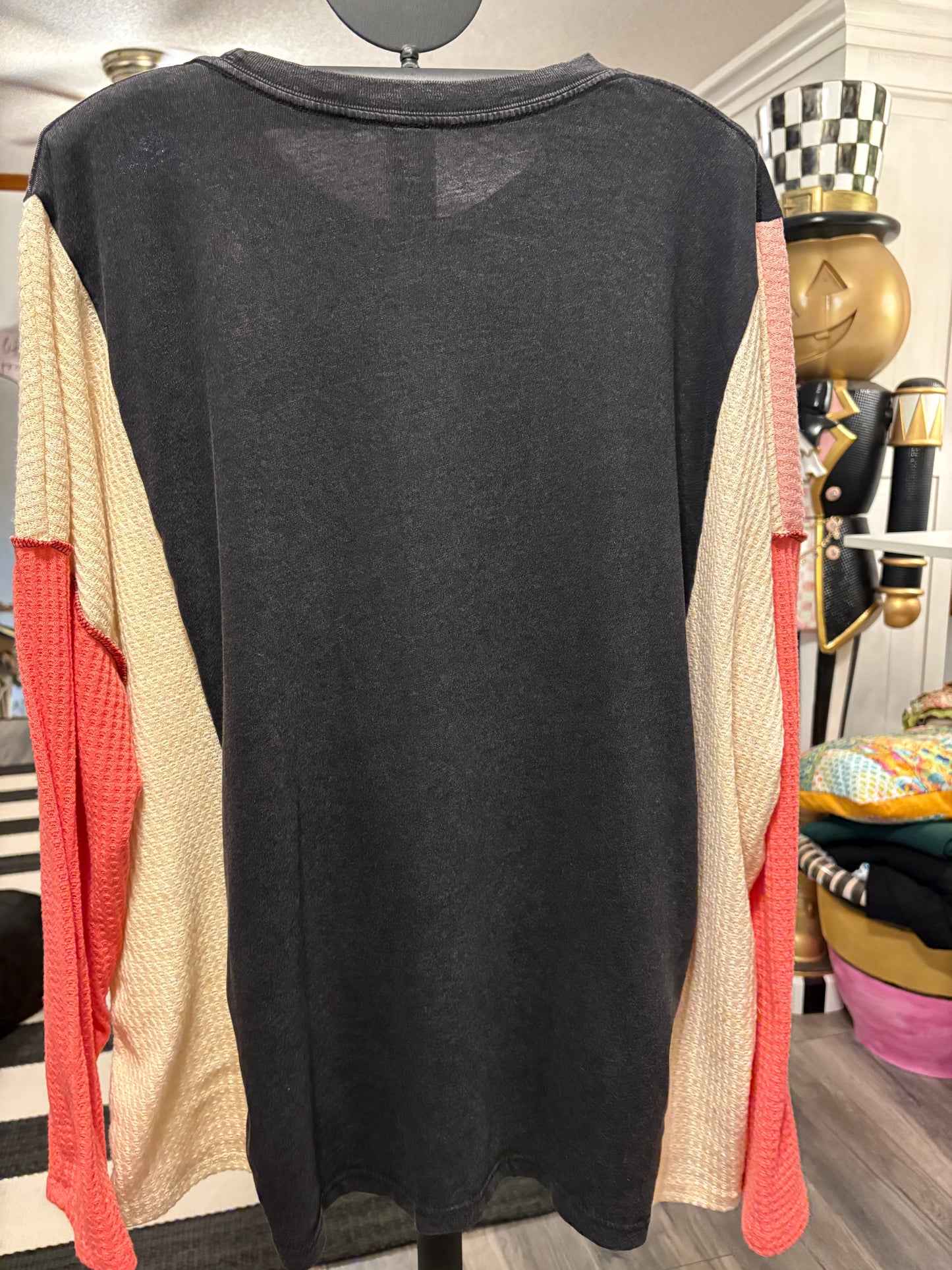 Anne of Green of Gables Upcycled Waffle Knit Top Fits a Small to 3X Super Oversized